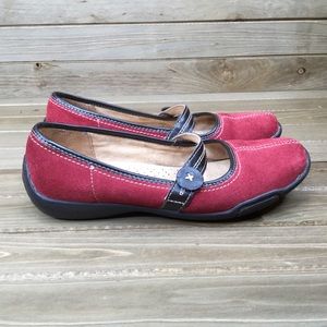 Naturalizer Mary Jane Flats Calva Red Size 7.5